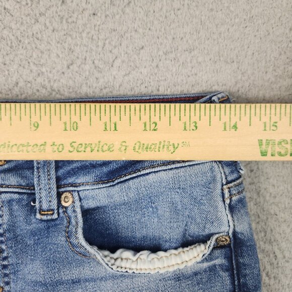 Maurices Jeans Womens 6 High Rise Ankle Straight Leg Button Fly Distressed Jeans - Picture 4 of 16